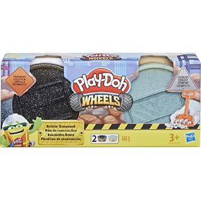 Play-Doh Wheels Cement & Pavement Buildin' Compound، 2 عبوة من علب سعة 8 أونصة