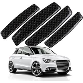 Car Door Edge Guards, Side Door Bumper Protector Sticker, Door Anti-Collision Strip, Suitable for Various Car Pads Door, Automotive Exterior Accessories, Carbon Black 4PCS