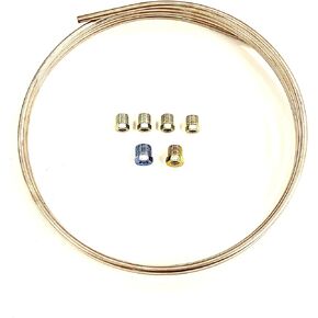 The Stop Shop 8 Foot of 1/4 Inch Copper Nickel Tubing with Fittings
