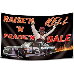 علم سباق Dale Earnhardt مقاس 3 × 5 أقدام نسيج مضحك لغرفة النوم وغرفة المعيشة وديكور الحائط في الكلية in Kuwait
