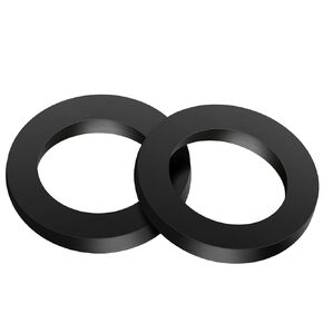 3/4" OD x 1/4" ID x 1/8" Thickness Rubber Flat Washers, Heavy Duty Abrasion Resistant Rubber Washers, Black, 50 PCS