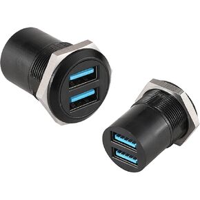PENGLIN 2PCS Dual Ports USB 3.0 Panel Mount Connector Solder-Free in Kuwait