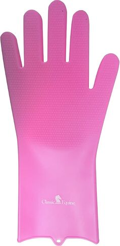 Classic Equine Wash Gloves, Blue in Saudi Arabia