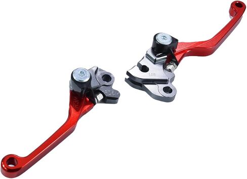 Motorcycle CNC Aluminum Brake Clutch Lever Handle Pivot for crf150f crf230f crf 150f 230f 2003-2019 crf250f 2019-2023 Pit Dirt Bike Red in Kuwait