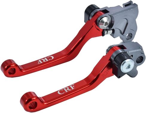Motorcycle CNC Aluminum Brake Clutch Lever Handle Pivot for crf150f crf230f crf 150f 230f 2003-2019 crf250f 2019-2023 Pit Dirt Bike Red in Kuwait