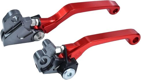 Motorcycle CNC Aluminum Brake Clutch Lever Handle Pivot for crf150f crf230f crf 150f 230f 2003-2019 crf250f 2019-2023 Pit Dirt Bike Red in Kuwait