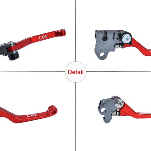 Motorcycle CNC Aluminum Brake Clutch Lever Handle Pivot for crf150f crf230f crf 150f 230f 2003-2019 crf250f 2019-2023 Pit Dirt Bike Red in Kuwait