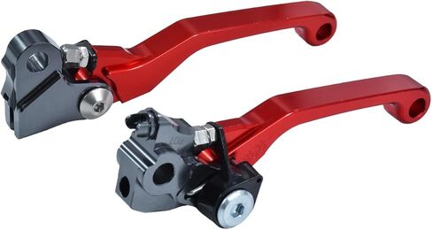 Motorcycle CNC Aluminum Brake Clutch Lever Handle Pivot for crf250r 2007-2022 crf450r 2007-2020 crf250rx 2019-2022 crf450rx 2017-2020 Pit Dirt Bikes Red in Kuwait