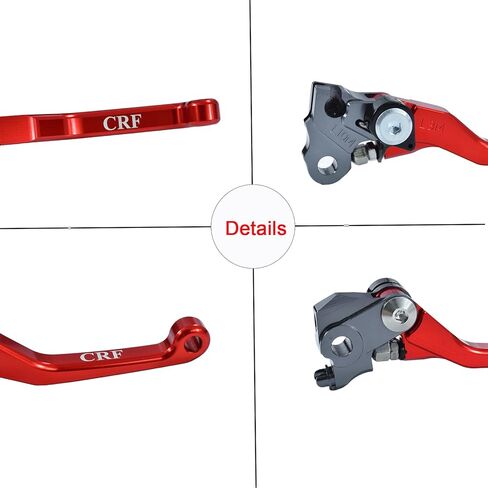 Motorcycle CNC Aluminum Brake Clutch Lever Handle Pivot for crf250r 2007-2022 crf450r 2007-2020 crf250rx 2019-2022 crf450rx 2017-2020 Pit Dirt Bikes Red in Kuwait