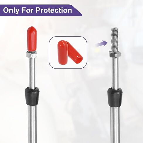 ACROPIX Universal 300cm 10FT 33C/3300 Marine Boat Throttle Shift Control Cable Red with Fastening Head for Yamaha Outboard Engine - Pack of 2 in Saudi Arabia