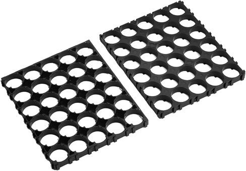 Fielect 5Pcs 3x4 Cell Spacer 18650 Lithium Battery Holder Bracket for DIY Battery Pack, 18.4mm Hole Dia in Saudi Arabia