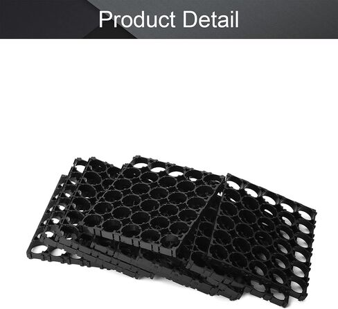 Fielect 5Pcs 3x4 Cell Spacer 18650 Lithium Battery Holder Bracket for DIY Battery Pack, 18.4mm Hole Dia in Saudi Arabia