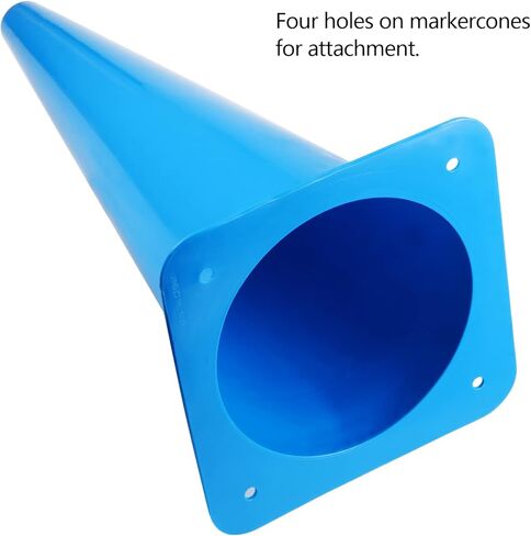 مخاريط المرور، 5 عبوات من مخاريط تدريب كرة القدم البلاستيكية مقاس 18 بوصة من SEHOI، مخاريط السلامة المرورية، مخاريط وقوف السيارات الآمنة على الطرق للأنشطة الرياضية الخارجية والمناسبات الاحتفالية، أزرق in Kuwait