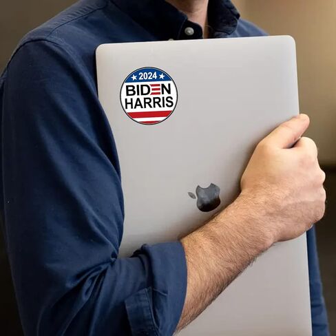 100 قطعة بايدن هاريس 2024 ملصقات الانتخابات والشارات لسيارة الدراجات النارية الخوذات نافذة الكمبيوتر المحمول ديكور مقاوم للماء 3x3 بوصة in Kuwait