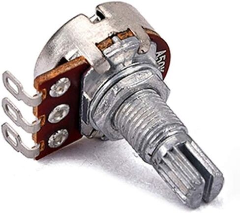 Artibetter 10pcs A50k Bass Pots Potentiometer Long Knurled Split Shaft Audio Taper Low Friction for Guitar Bass Parts Full Size in Saudi Arabia