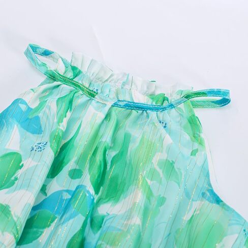 GRACE KARIN 2024 Girls Spring Dresses Girls Sleeveless Summer Floral A-line Dress Green Flower 6Y in Saudi Arabia