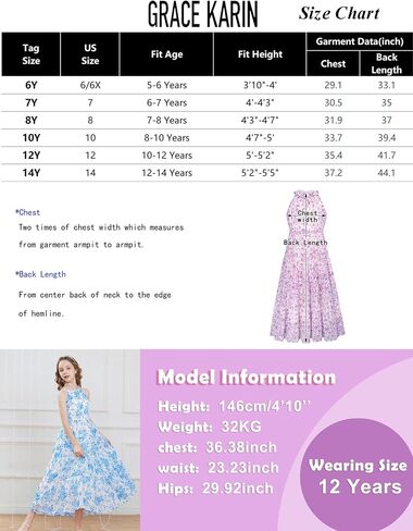 GRACE KARIN 2024 Girls Spring Dresses Girls Sleeveless Summer Floral A-line Dress Green Flower 6Y in Saudi Arabia