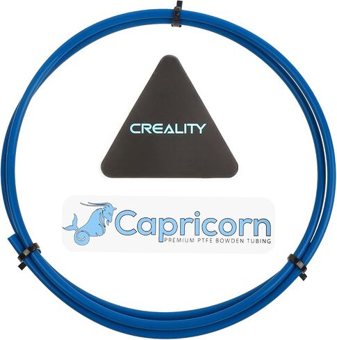 Creality Official Capricorn Bowden Tubing 1M، PTFE Teflon Tube Support 1.75mm خيوط مقاومة للحرارة عالية التشحيم احتكاك منخفض لـ Ender-3/3 Pro / 3 Max / 3 V2 / Ender-5 Series/CR-10 Series in Saudi Arabia