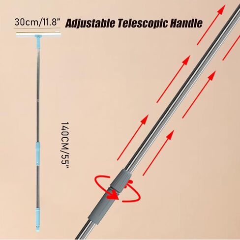 Dog Hair Remover, Carpet Rake, 55" Long Handle Cat Hair Broom, Etra&Pro Pet Hair Remover Set Large Carpet Rake Pet Hair Remover for Rugs Sofa Coat in Kuwait