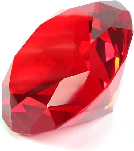 60MM(2.36") Crystal Diamond Paperweight with Metal Base Stand, Diamond Shaped Crystal Jewel Paperweight Glass Gem Centerpieces Decoration for Home Office Wedding (60mm Clear) in Saudi Arabia