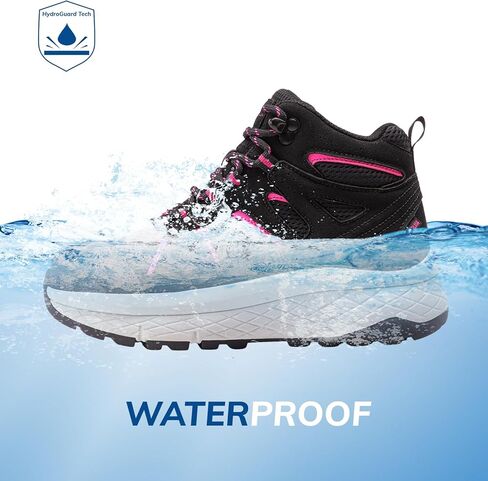 ANJOUFEMME أحذية التنزه النساء مقاوم للماء خفيفة الوزن في الهواء الطلق الرحلات التخييم درب أسود أحذية التنزه الشتاء Ankel أحذية التنزه in Kuwait