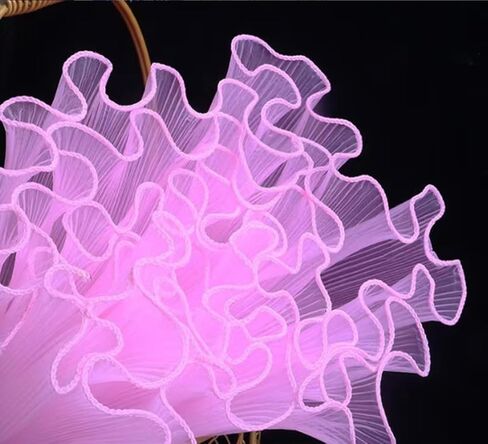 ورق شبكي لتغليف الزهور الطازجة الكورية من OPHRBU، ورق تغليف باقة بطول 4.5 ياردة مع خيوط شبكية متموجة متموجة من اللؤلؤ لعيد الحب لوازم زهور الزفاف وديكور أعياد الميلاد (أبيض) in Kuwait