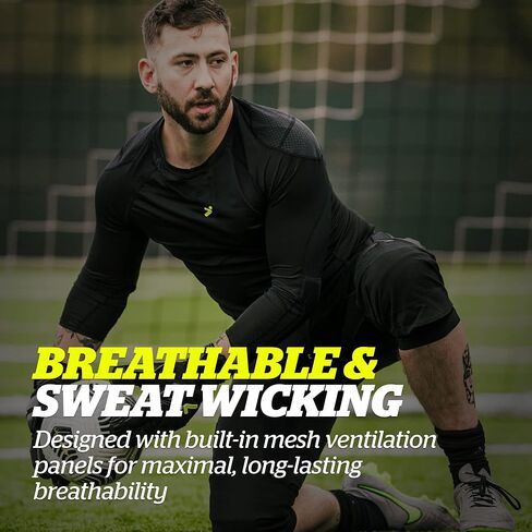 بنطال Storelli ExoShield حارس المرمى 3/4 | بنطال كرة قدم مبطن بطول 3/4 | حماية ممتازة للورك والركبة in Kuwait