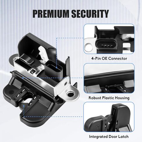 Rear Back Hatch Trunk Boot Lid Door Latch Tailgate Lock Liftgate Actuator Motor for 2010 2011 2012 2013 2014 Volkswagen Jetta Sportwagen | VW Tiguan 2008 2009 2010 2011 2012 2013 2014 15 16 17 in Saudi Arabia