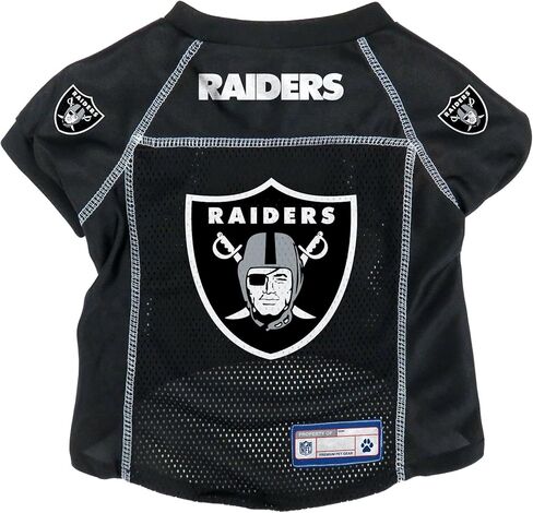 Littlearth للجنسين للبالغين من الدوري الوطني لكرة القدم الأمريكية Oakland Raiders Basic Pet Jersey، لون الفريق، متوسط in Saudi Arabia
