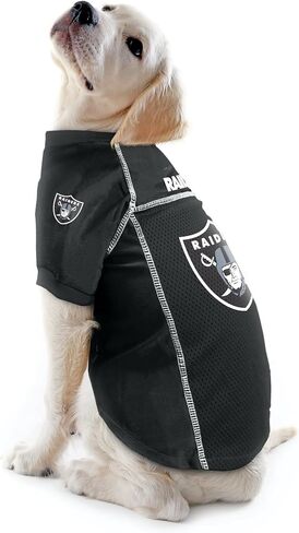 Littlearth للجنسين للبالغين من الدوري الوطني لكرة القدم الأمريكية Oakland Raiders Basic Pet Jersey، لون الفريق، متوسط in Saudi Arabia