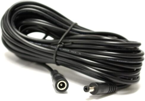 [20AWG] 20ft DC Power Extension Cable Cord for 12V AC DC Power Supply Adapter, CCTV Security Camera, DVR, NVR, LED Light Strips, 12V Home Appliances and More, 5.5 x 2.1mm in Saudi Arabia