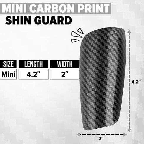 SAGA Mini shin Guards Carbon Print Unbreakable shin Guards Soccer Kids Lightweight Soccer Shin Guards Youth, & Adults | Vibrant Colors, & Durable shin Guards Youth in Saudi Arabia
