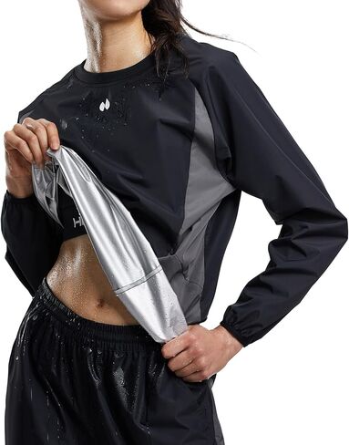 HOTSUIT Sauna Suit Women Durable Gym Exercise Workout Sauna Jacket Pants Sweat Suits in Saudi Arabia