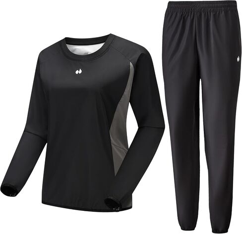 HOTSUIT Sauna Suit Women Durable Gym Exercise Workout Sauna Jacket Pants Sweat Suits in Saudi Arabia