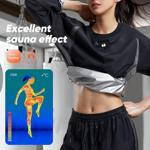 HOTSUIT Sauna Suit Women Durable Gym Exercise Workout Sauna Jacket Pants Sweat Suits in Saudi Arabia