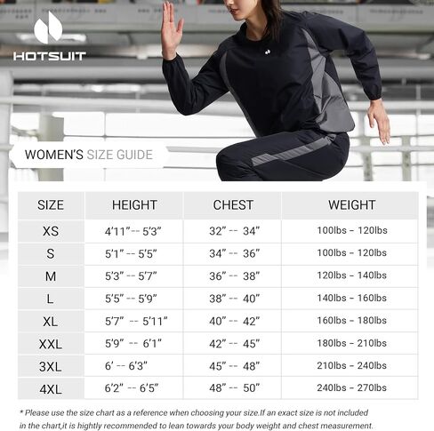 HOTSUIT Sauna Suit Women Durable Gym Exercise Workout Sauna Jacket Pants Sweat Suits in Saudi Arabia