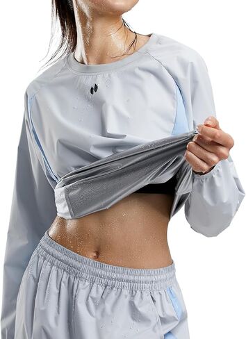 HOTSUIT Sauna Suit Women Durable Gym Exercise Workout Sauna Jacket Pants Sweat Suits in Kuwait