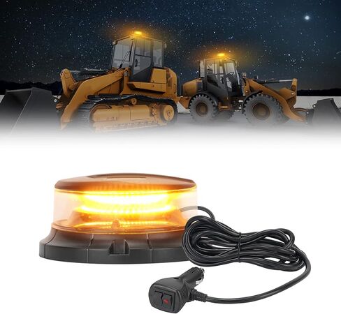 SUPAREE LED منارة ستروب أضواء للشاحنات الطوارئ سقف أعلى ستروب ضوء للمركبات، LED تحذير منارة أضواء وامضة للبناء سيارات شاحنات ATV UTV (العنبر / أبيض) in Kuwait