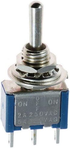 ESUPPORT On/Off Mini Miniature Toggle Switch Car Dash Dashboard SPST 2Pin Blue Pack of 10 in Saudi Arabia