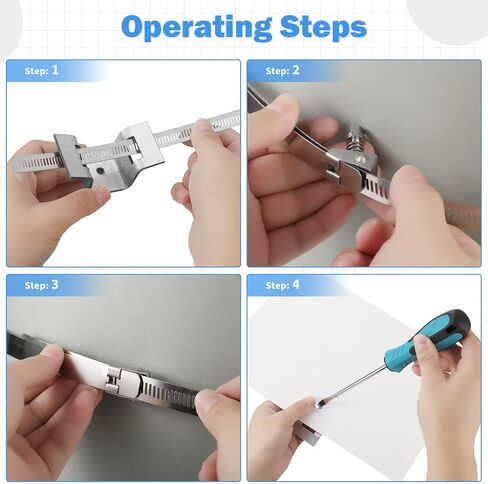 oudin 4 حزمة علامة تصاعد قوس لأعمدة أكبر قابل للتعديل القطب المشابك الطريق علامة الفرقة قوس 4 إلى 15 "معدنية الشارع علامة قوس الأجهزة خزان البروبان قوس لقضيب القطب الهاتف مربع دائري in Kuwait