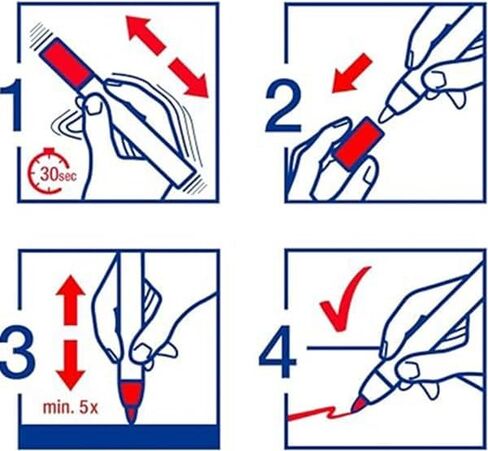 edding 4085 chalk marker - black - 1 chalk pen - round nib 1-2 mm - fine-nib wet wipe pen for chalkboards, windows, glass, mirrors - liquid chalk marker pens for opaque coverage in Kuwait