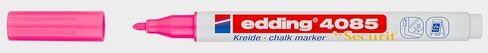edding 4085 chalk marker - black - 1 chalk pen - round nib 1-2 mm - fine-nib wet wipe pen for chalkboards, windows, glass, mirrors - liquid chalk marker pens for opaque coverage in Kuwait