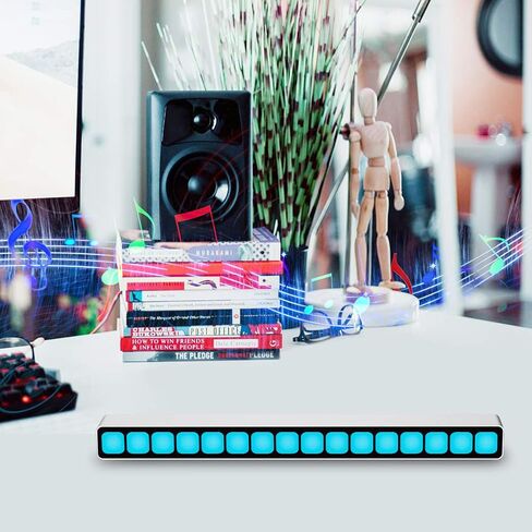 Nobsound 16-bit MIC Voice Sound Control Music Level Audio Spectrum Indicator Blue Light LED Display Microphone Signal Acquisition USB5V Aluminum Case in Saudi Arabia
