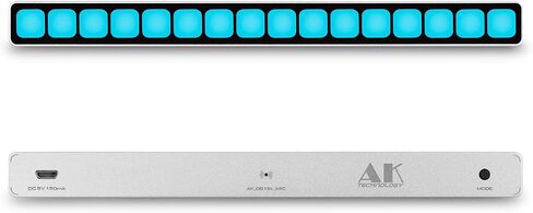 Nobsound 16-bit MIC Voice Sound Control Music Level Audio Spectrum Indicator Blue Light LED Display Microphone Signal Acquisition USB5V Aluminum Case in Saudi Arabia