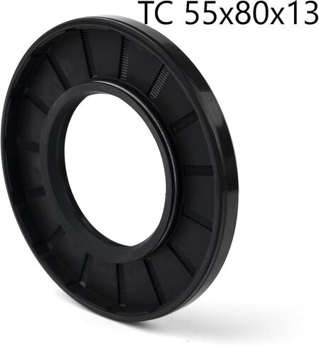 XIKE 1 قطعة ختم الزيت، أختام الشفاه TC 50 مم × 80 مم × 12 مم غطاء مطاطي النتريل شفة مزدوجة مع زنبرك، ختم عمود الزيت مناسب لعمود التحمل in Saudi Arabia
