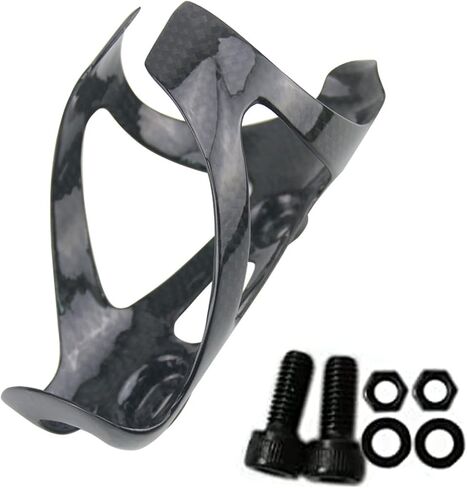 قفص زجاجة الكربون RXL SL قفص زجاجة من ألياف الكربون من الكربون MTB دراجة الطريق دراجة زجاجة ماء حامل سوبر ضوء 3K قفص الكربون اللامع (أحمر) in Kuwait