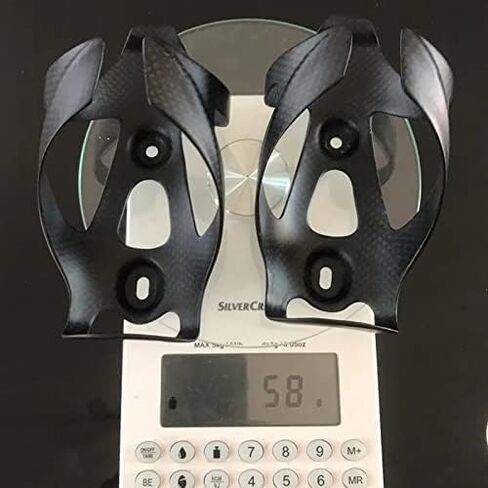 قفص زجاجة الكربون RXL SL قفص زجاجة من ألياف الكربون من الكربون MTB دراجة الطريق دراجة زجاجة ماء حامل سوبر ضوء 3K قفص الكربون اللامع (أحمر) in Kuwait