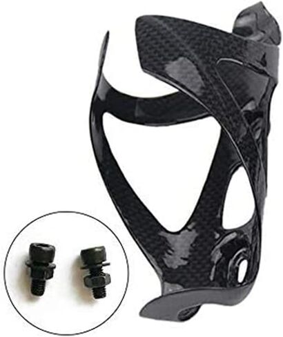 قفص زجاجة الكربون RXL SL قفص زجاجة من ألياف الكربون من الكربون MTB دراجة الطريق دراجة زجاجة ماء حامل سوبر ضوء 3K قفص الكربون اللامع (أحمر) in Kuwait