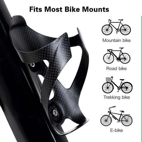 قفص زجاجة الكربون RXL SL قفص زجاجة من ألياف الكربون من الكربون MTB دراجة الطريق دراجة زجاجة ماء حامل سوبر ضوء 3K قفص الكربون اللامع (أحمر) in Kuwait