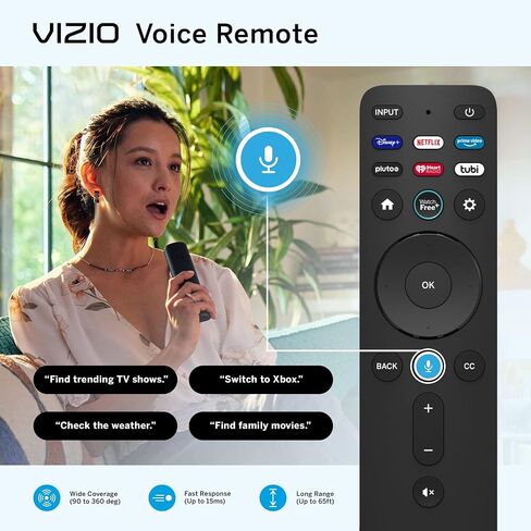 تلفزيون VIZIO 50 بوصة فئة 4K (2160p) LED تلفزيون ذكي متوافق مع Netflix وDisney+ وApple TV وYouTube ومتوافق مع حامل الحائط Alexa وGoogle Assistant (بدون حامل) V505-J09 (متجدد) in Saudi Arabia